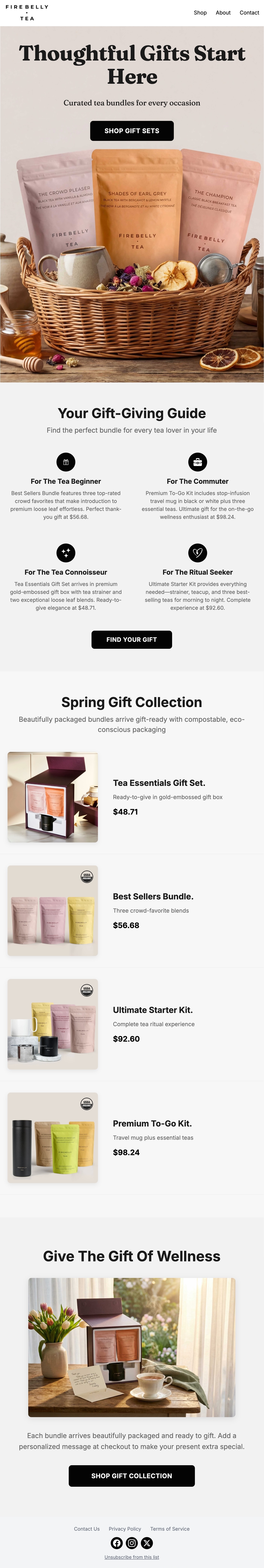Firebelly email example